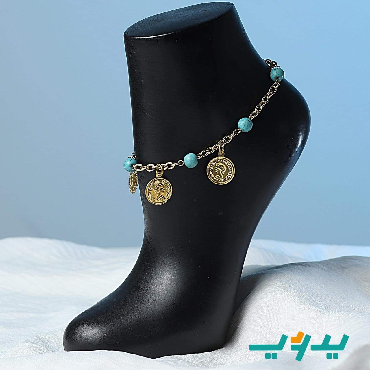 خلخال فيروز – مطلي بماء الفضه