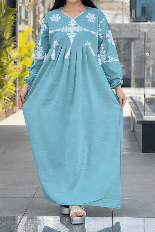 جلابية بينة - كتان