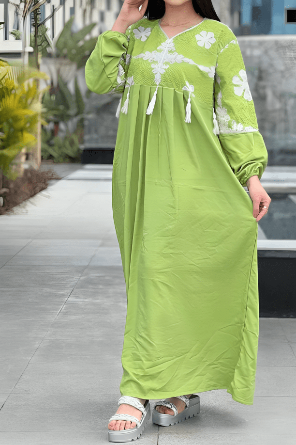 جلابية بينة - كتان