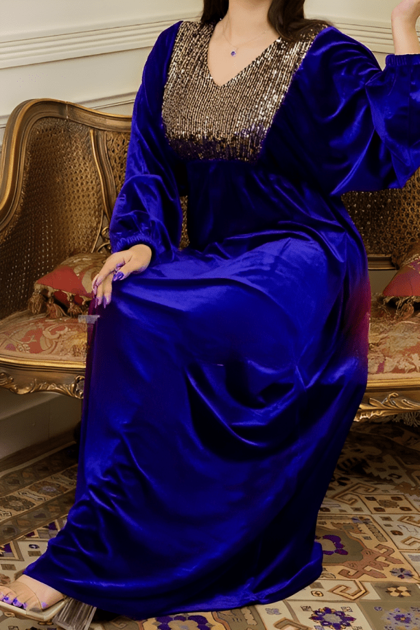 جلابية ورود - قطيفة