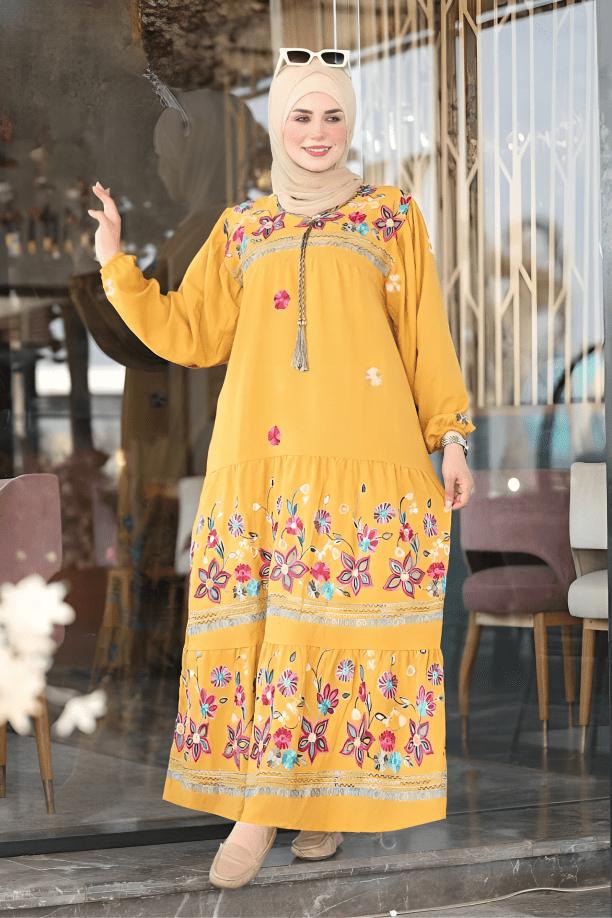 جلابية زهرة - كتان