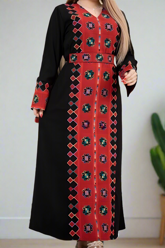عباية سليمة بتصميم راقي - كريب عالي الجودة