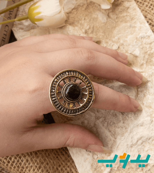 خاتم ميرال بتصميم أنيق - نحاس