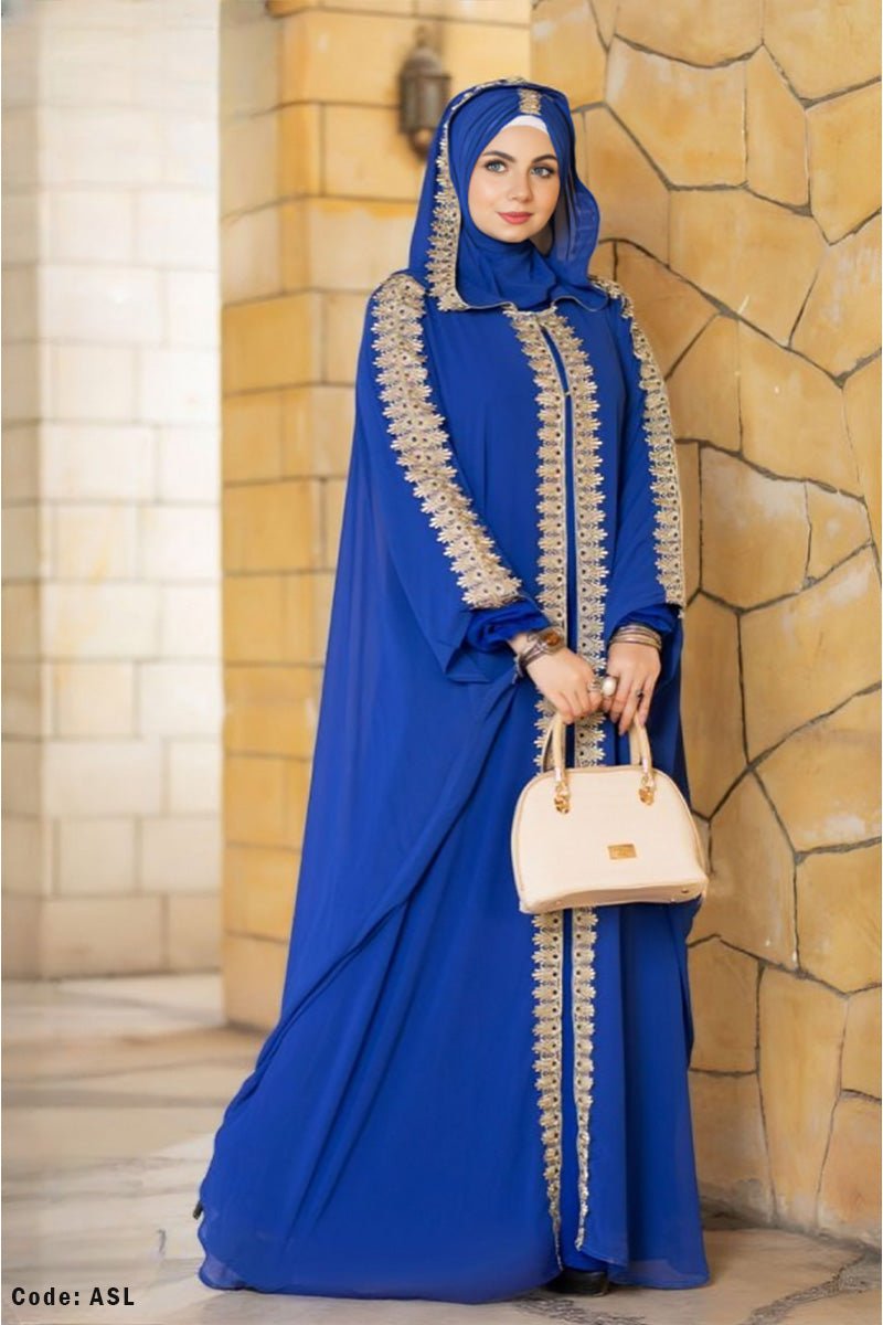 طقم عباية حفصة - حرير