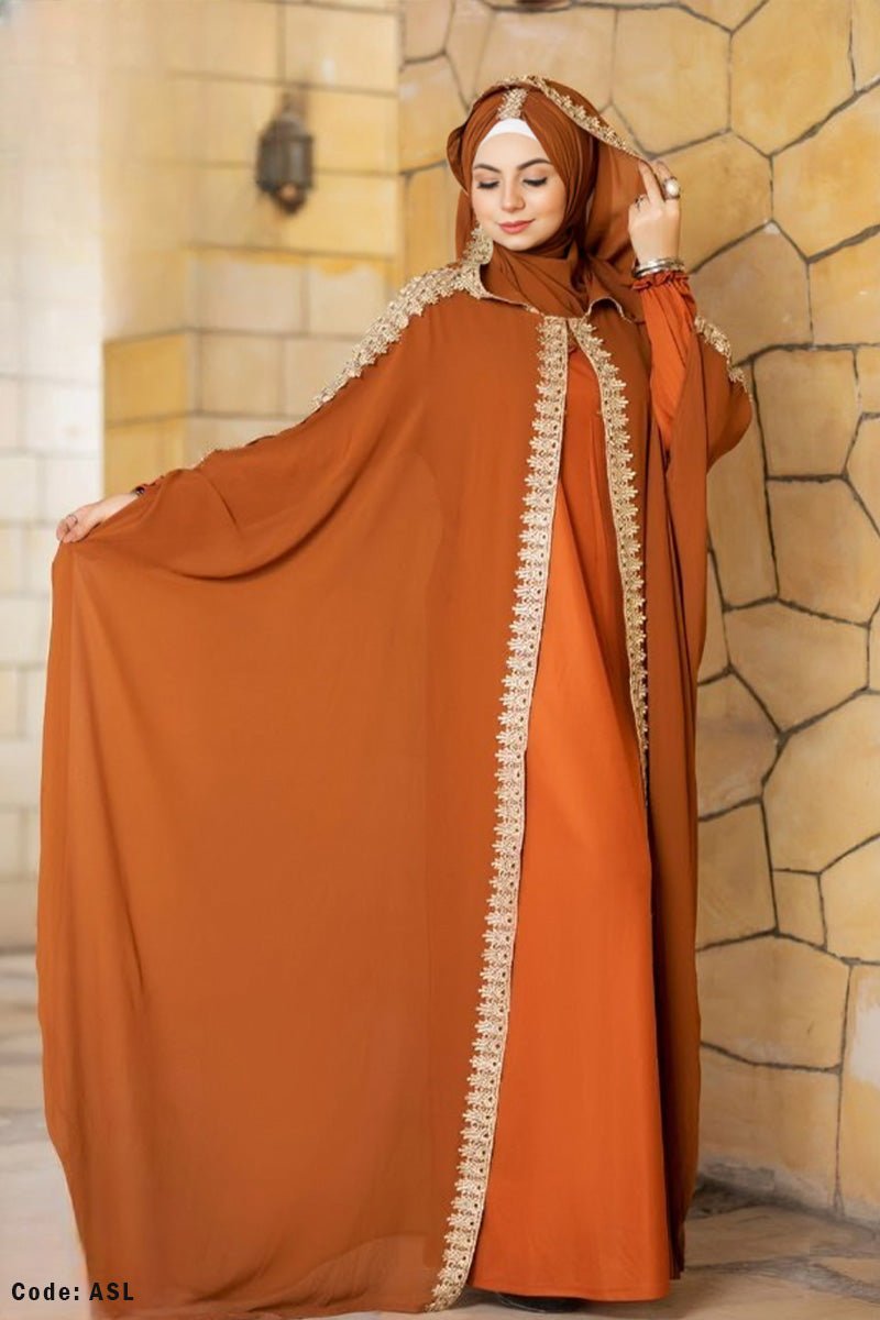 طقم عباية حفصة - حرير